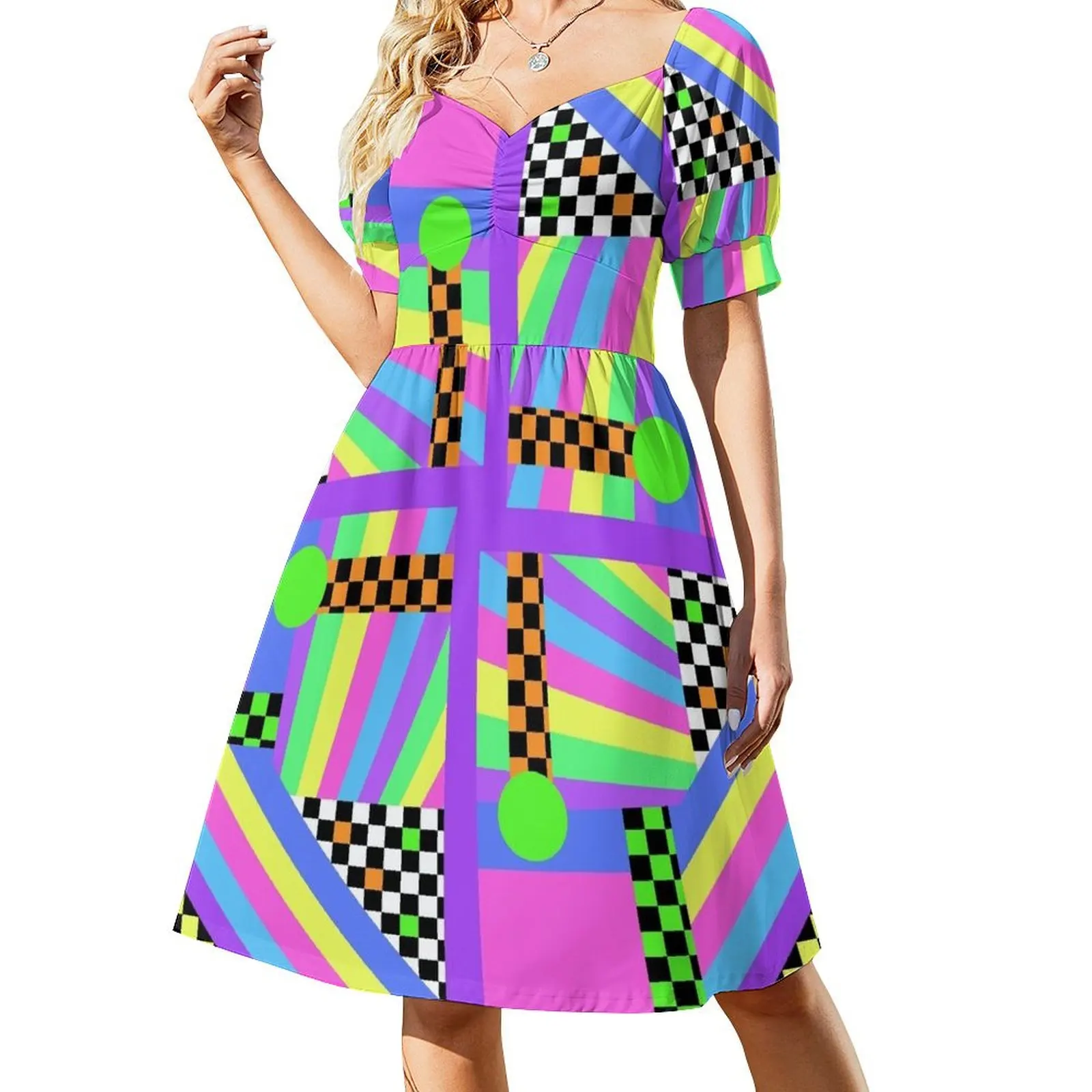 

Kawaii 80's Pattern 2 Sleeveless Dress Long dress woman Dance dresses dress summer 2024 women