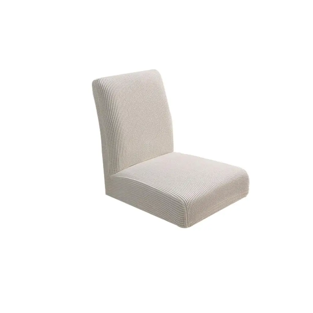 Slip on Chair Cover Stretch Polyester Seat Protector for Chaise Longue Chair Low Back Dining Room Furniture