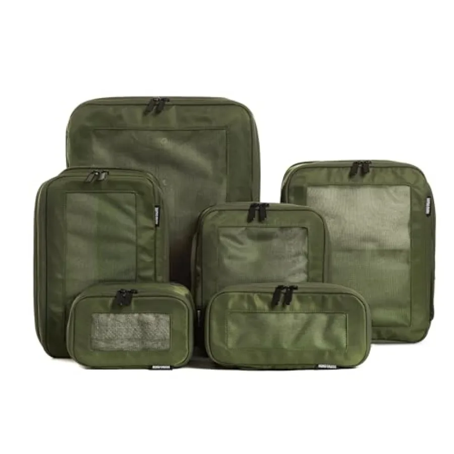 

Compression Packing Cubes for Travel - Luggage Organizer Bags - Double Zipper Packing Cubes for Suitcases