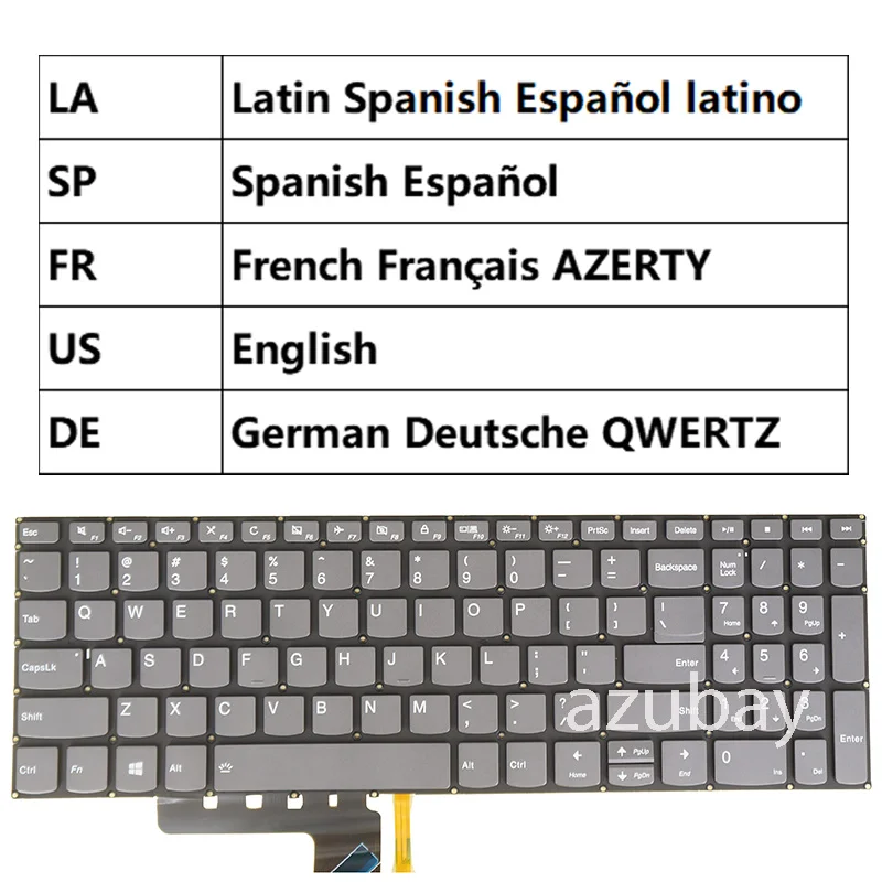 Клавиатура для ноутбука Lenovo 330S-15ARR 330S-15ast 330S-15ISK V330-15isk v330-15ikb LA Испанский США Французский AZERTY Немецкий QWERTZ