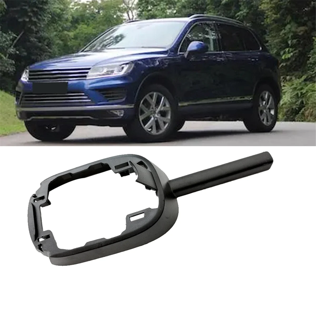 Car Rearview Mirror Mount Trim Cover 7P6857594 for VW Touareg 2011-2017 Inner Mirror Lower Plate Frame 7P6857593A