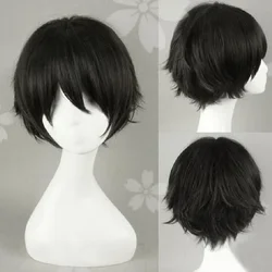 Anime Haikyuu!! Keiji Akaashi Synthetic Short Black Hair The Future Diary Yukiteru Amano Heat Resistant Cosplay Costume Wig