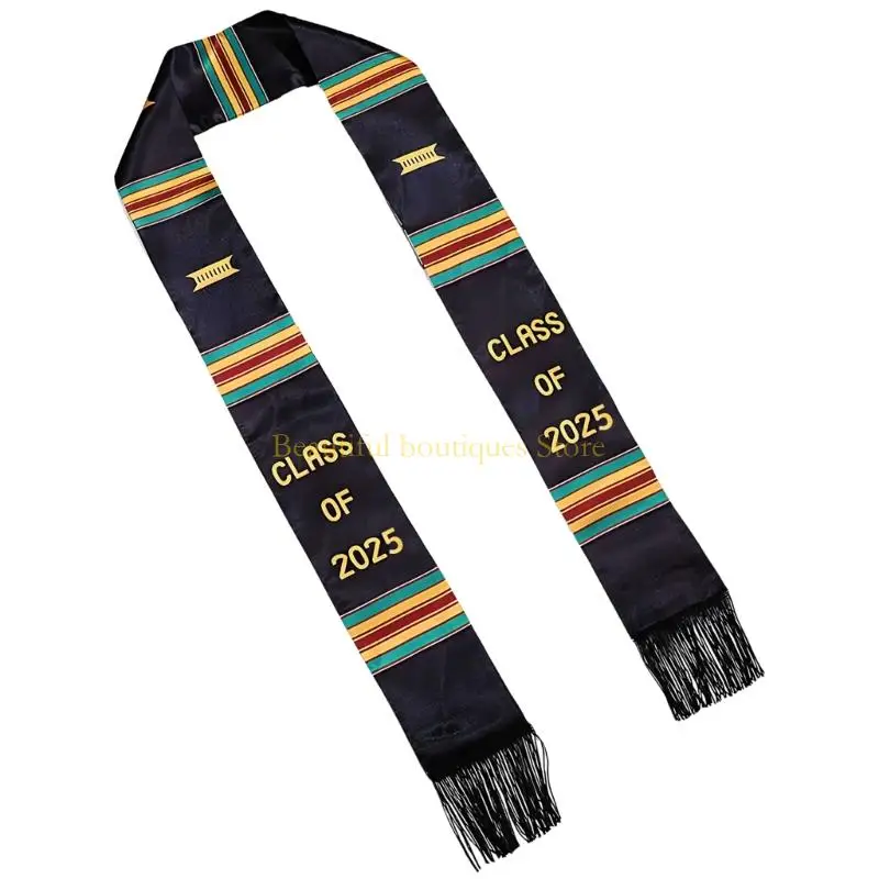 

U4LF Graduation Stole Sash Commencements Graduation Party Outfit Long Fringe