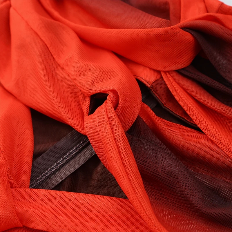 ฤดูร้อนใหม่สีสันพิมพ์ชุดชายหาดผู้หญิงเซ็กซี่ Hollow OUT เอวสูงชุด Maxi 2025 Vocation หญิง Vestidos