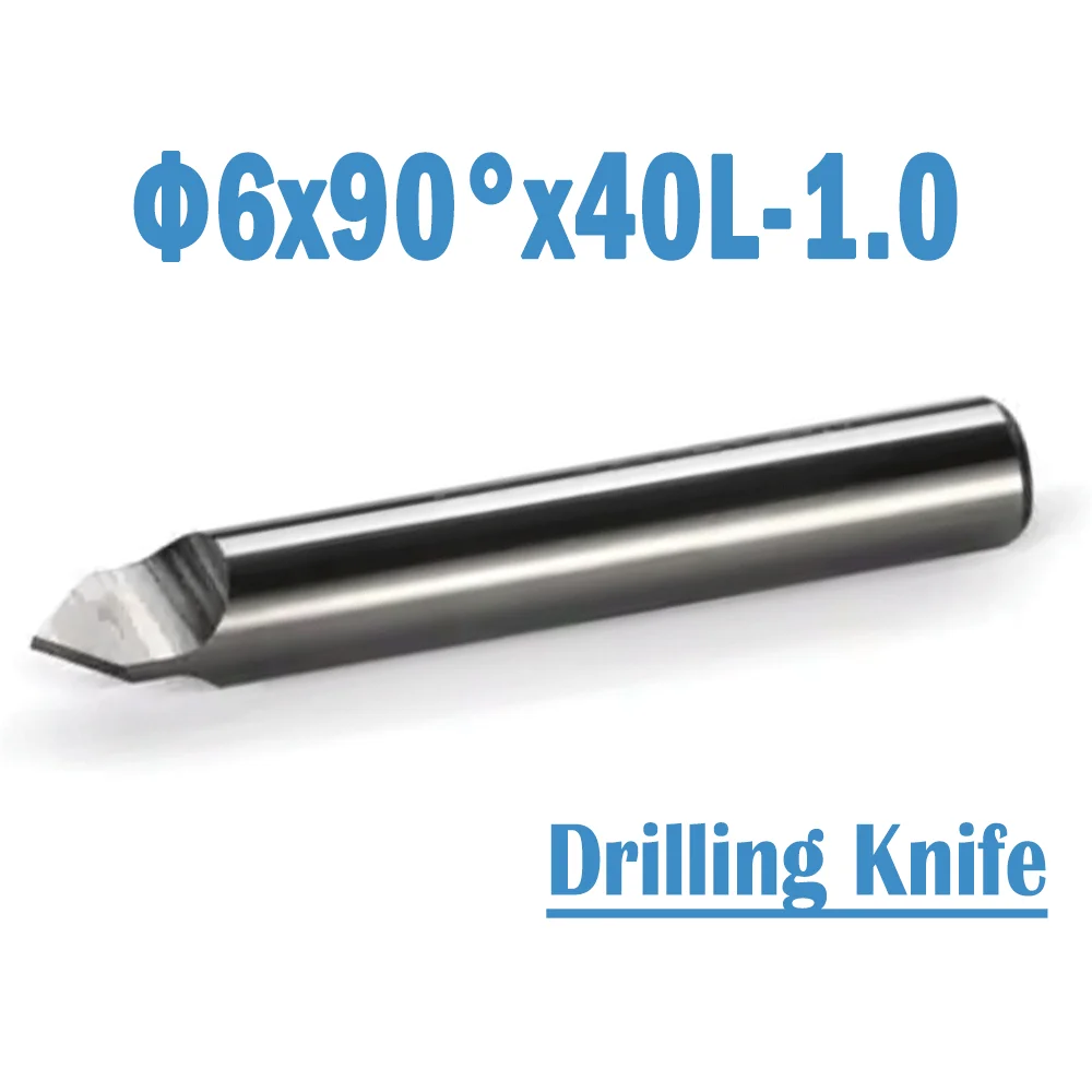 

2 Pcs/lot Φ6x90°x40L-1.0 Universal 55 Series Carbide Double-sides Key Cutter Flat Drilling Knife For 363/333L/339/369/368A&B