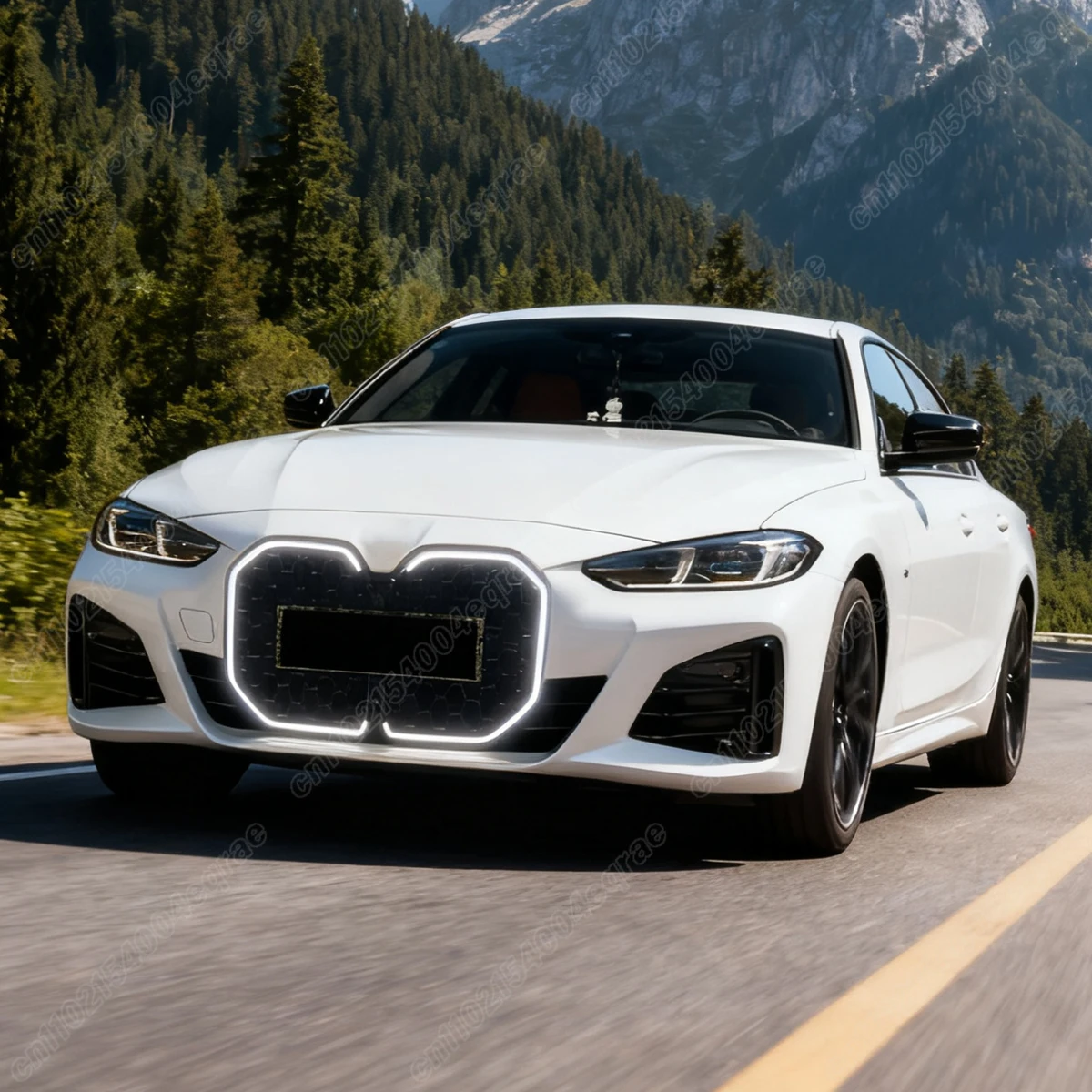 ل BMW 4-Series G22 2 أبواب (420i/430i/435i/M440i) 2020 2021 2022 2023 2024 2025 النيزك نمط مصباح ليد الجبهة شبكة المبرد