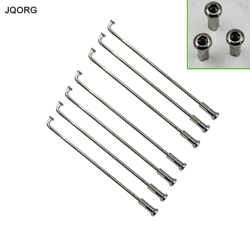 

36 Pieces A Lot 10G Diameter 3.2mm J-bend Motorcycle Spokes Material 304 Stainless Steel Round Body Electric Bike Wheel Spokes