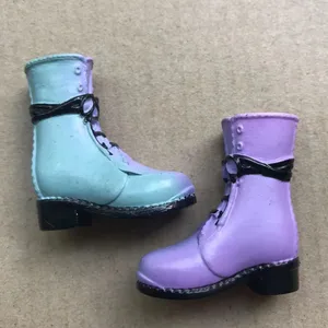 قوس قزح دمية صنادل عالية الكعب ، أحذية شخصية ، دمى ، اكسسوارات أصلية كرات اليدين ، 1: 6 أفضل 10 مبيعات جسم باربي المفصلي - رقم 5