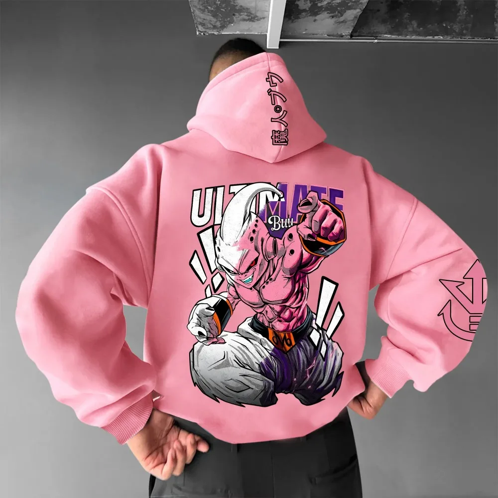 Son goku anime outono inverno hoodie masculino rua dragon ball harajuku 2025 hoodie vintage oversized de manga comprida feminino unisex topo