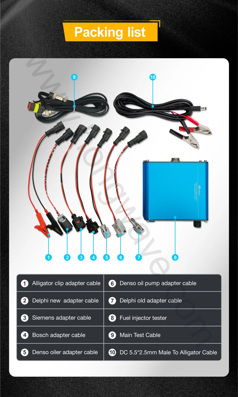 Electromagnetic Piezoelectric Cri100 Common Rail Injector Tester Clip Connect Injectors Tester