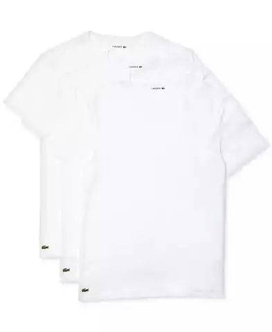 Lacoste | Herr 3-pack undertröjor med normal passform och v-ringning 10 best sales Lacoste T-shirts - №4