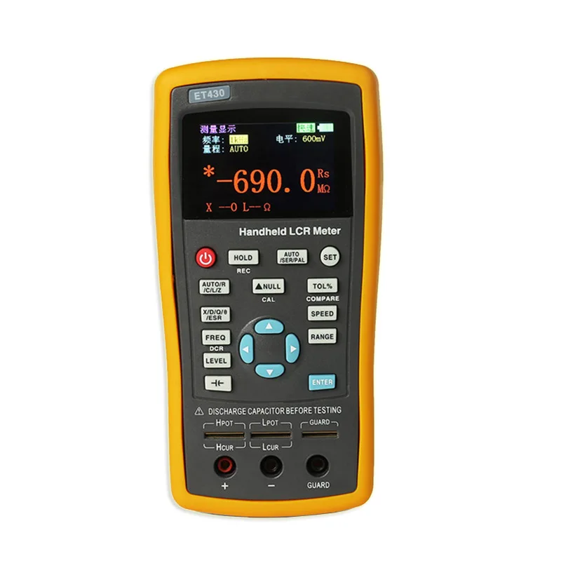 100~240V Multifunction Handheld LCR Digital Resistance Meter Capacitance Inductance Resistance Meter Tester ET430