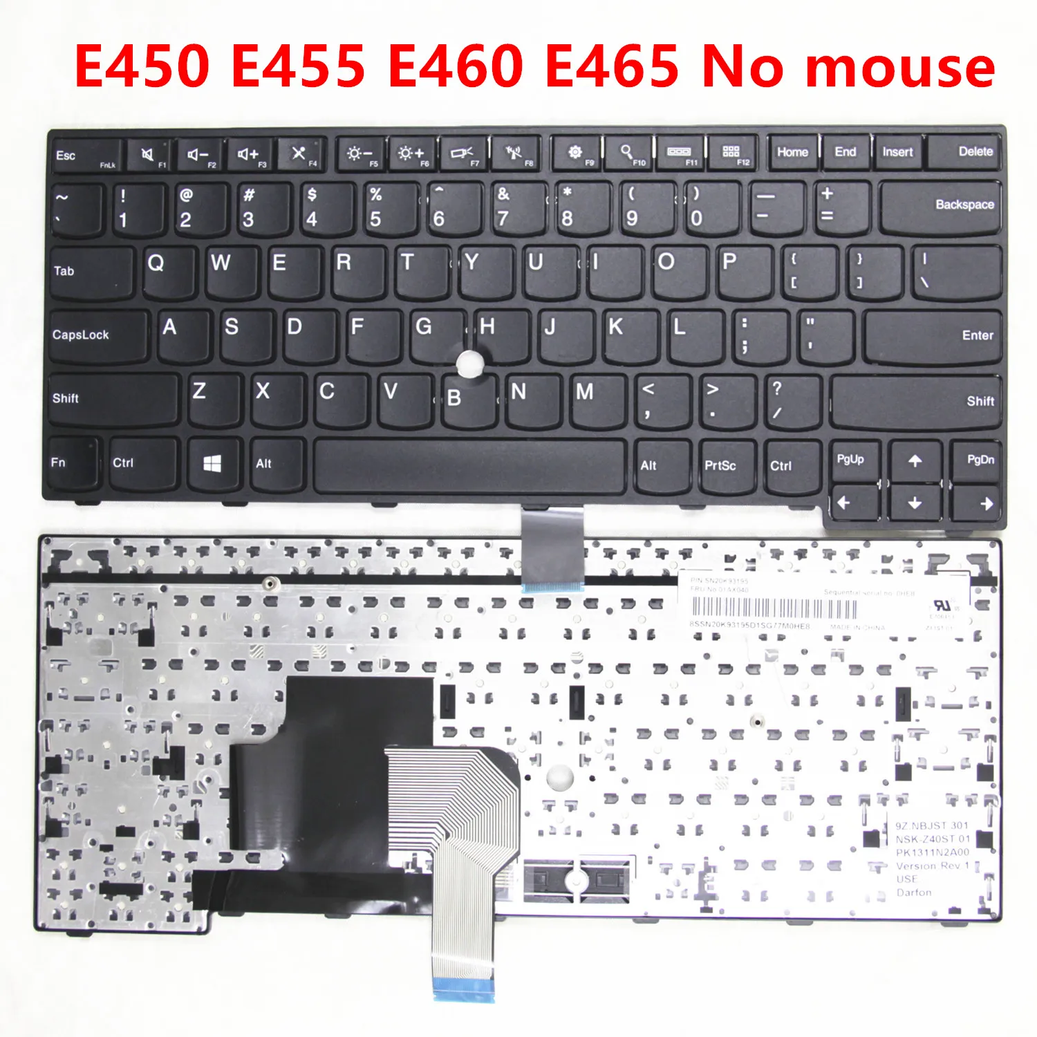 Nuevo teclado ruso francés árabe de EE. UU. Reino Unido para Lenovo IBM Thinkpad E450 E455 E450C W450 E460 E465 AR FR RU
