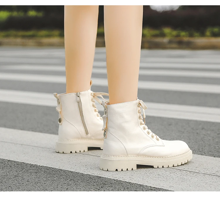 Kawaii girl sweet lolita shoes vintage round head thick bottom women shoes cute England college style kawaii snow boots loli