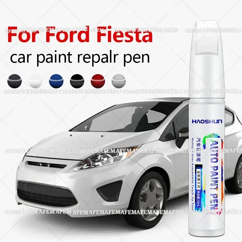 For Ford Fiesta 1976-2025 B2 B3 B4 B5 B6 B7 B8 Orange 27Y Black A3F White A4D Gray 36C Silver 28N Blue 27B Paint Repair Pen