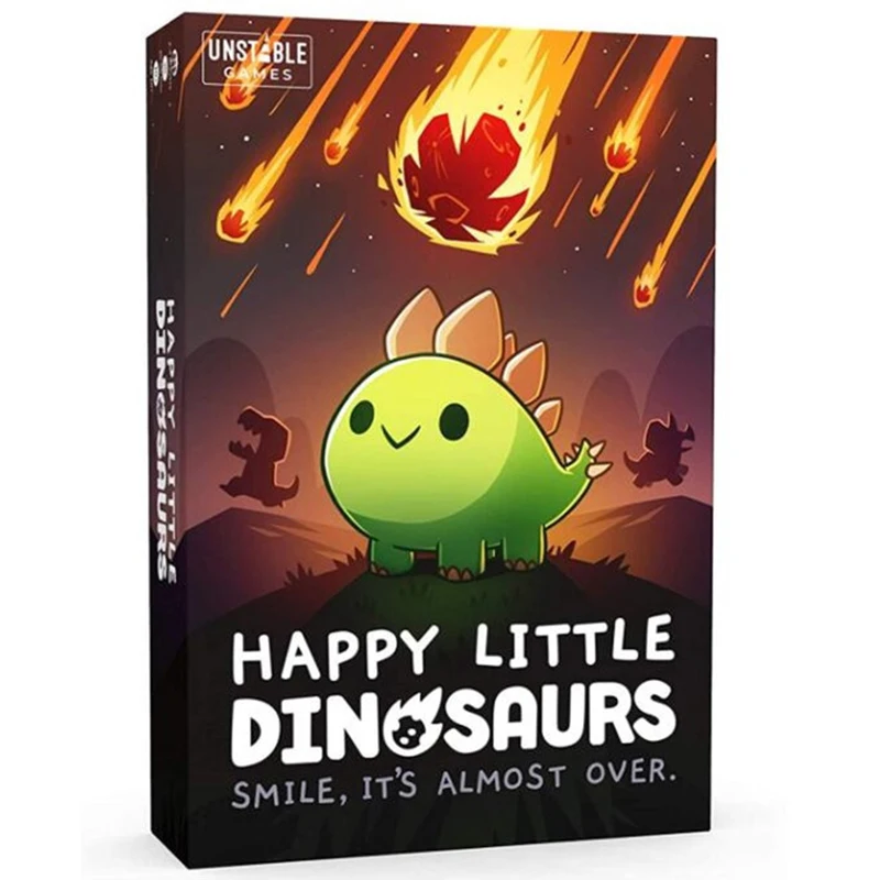 Happy Little Dinosaurs Basic Expansion Edition Collection Dobble Board Game Friend Party Family Camping Playing Cards Kids Toys