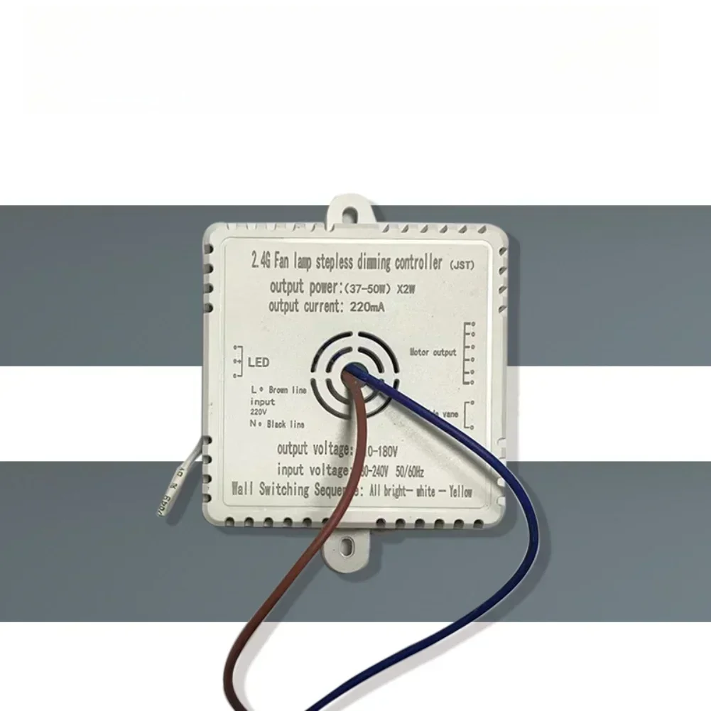 Intelligent Infrared Remote Control Switch for Fan with Light Dimming Driver Suitable for AC180 to 265 Volt Systems