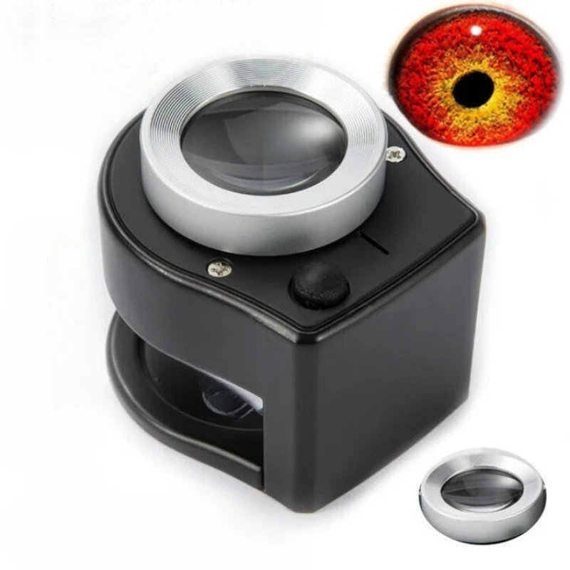 

Magnifying glass identification special 1000 times high definition tobacco and alcohol antique with LED light metal look