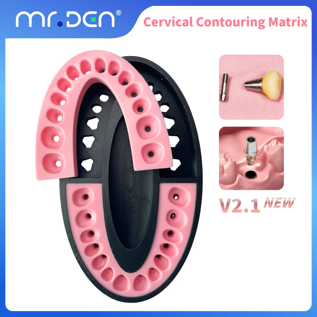 Upgraded V2.1 Silicone Gingival Cuff Mold Implant Gingival Shaping Former Dental Lab Restoration Tools For Straumann Nobel