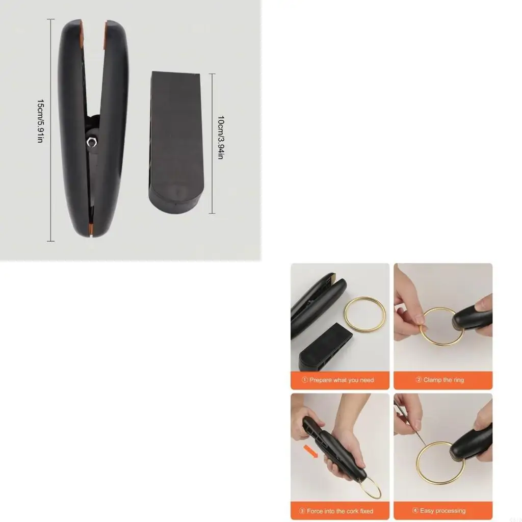 

Practical Ring Clip Plastic Ring Clamp Ring Crafting Supplies for Convenient Use in Crafts Home and Office Environments