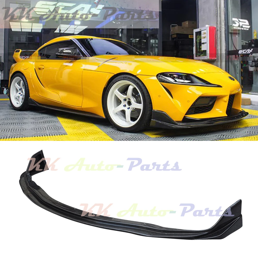 

Carbon Fiber Front Bumper Spoiler Chin Lip For Toyota SUPRA A90 A91 2021UP Car Styling