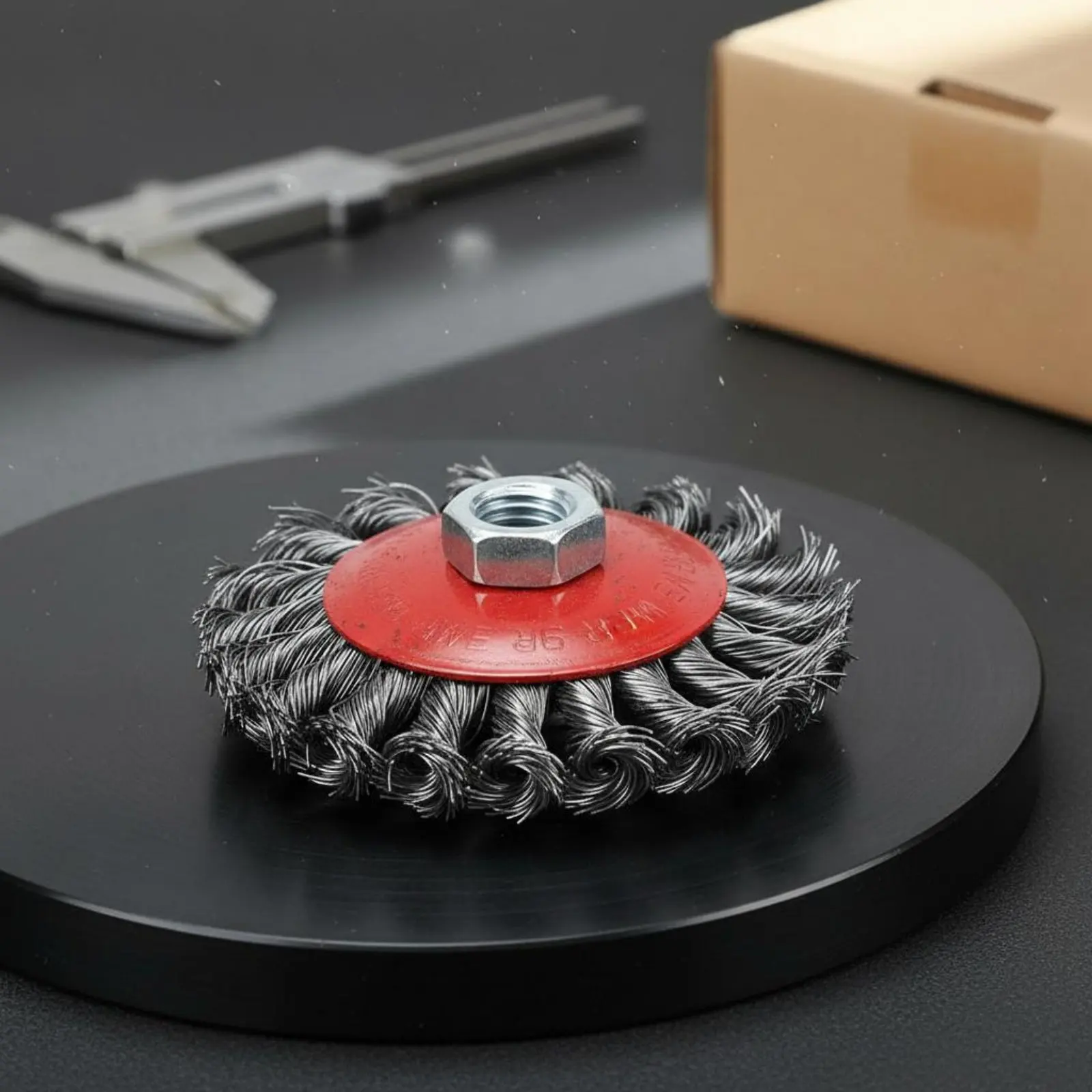Steel Wire Polishing Disc Copper-Plated Rust Removal Wheel Angle Grinder Wire Wheel Sturdy Duty Power Tool Accessory view 6
