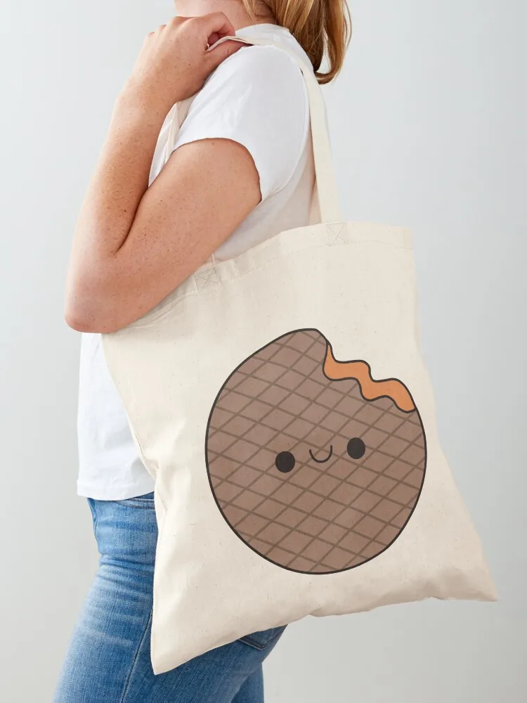 

Cute Dutch Stroopwafel - Kawaii Stroopwafel Tote Bag tote bag custom Shopper bag Fabric university shopper