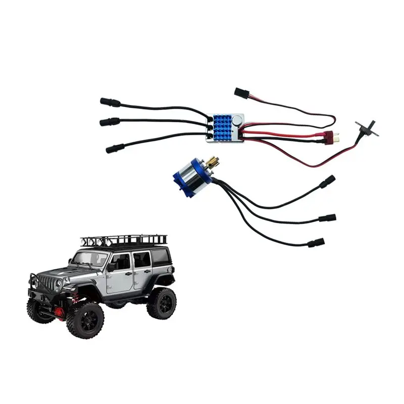 DT23 2830 2100KV Outrunner Brushless Motor AM32 45A ESC Power Kit for 1/12 MN128 RC Car Upgrade