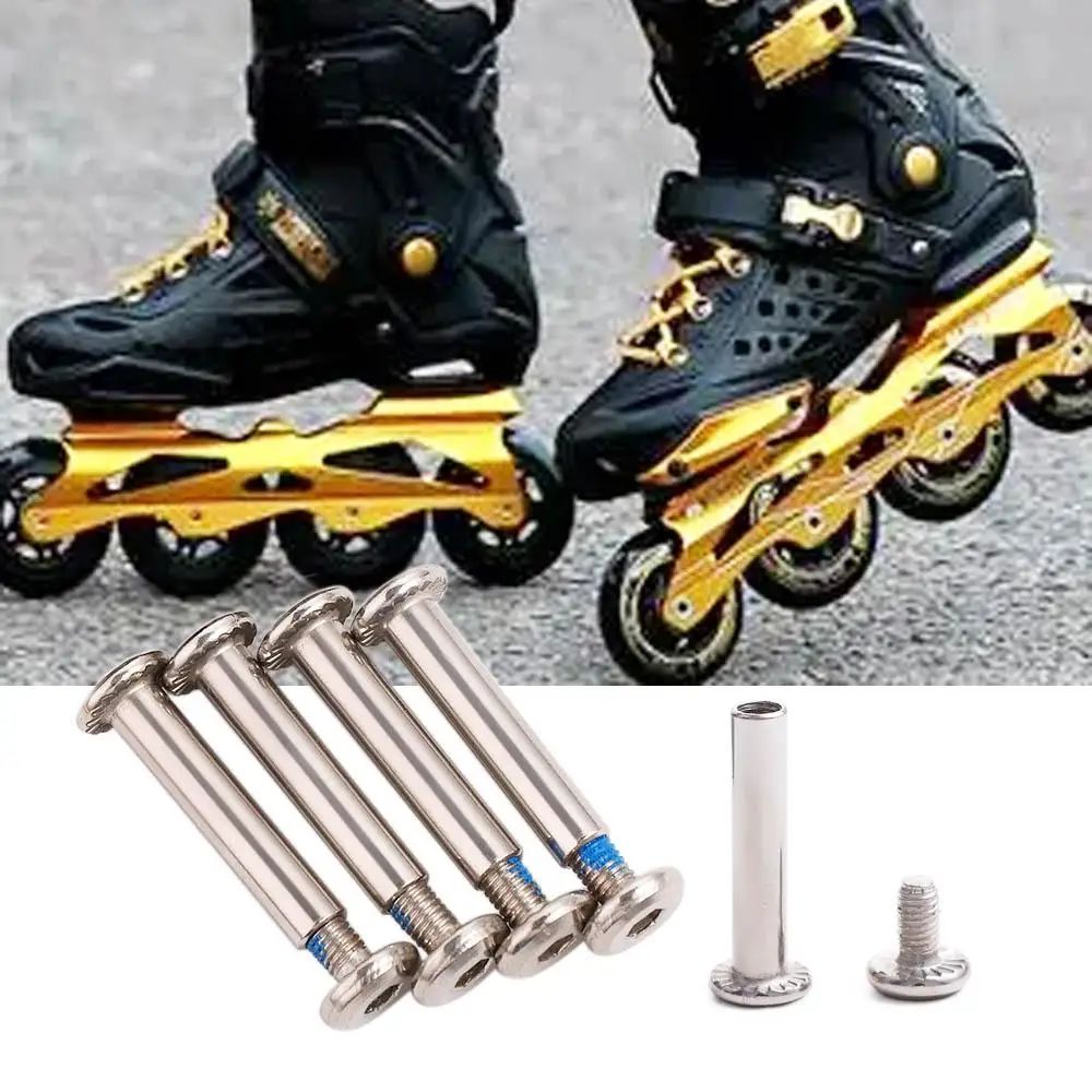 8pcs/set Skate Shoes Axles Roller Skates Parts Axle Male And Female Screws For Child Kid Or Adult Free Skating Inline Skates