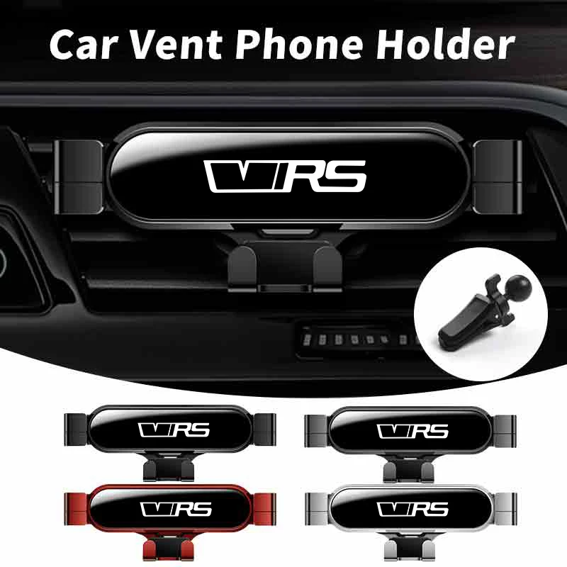 Car Cell Phone Holder Vent Gravity GPS Bracket Phone Support Accessories For Skoda VRS Octavia Kamiq Kodiaq Karoq RS Superb Fabi view 3