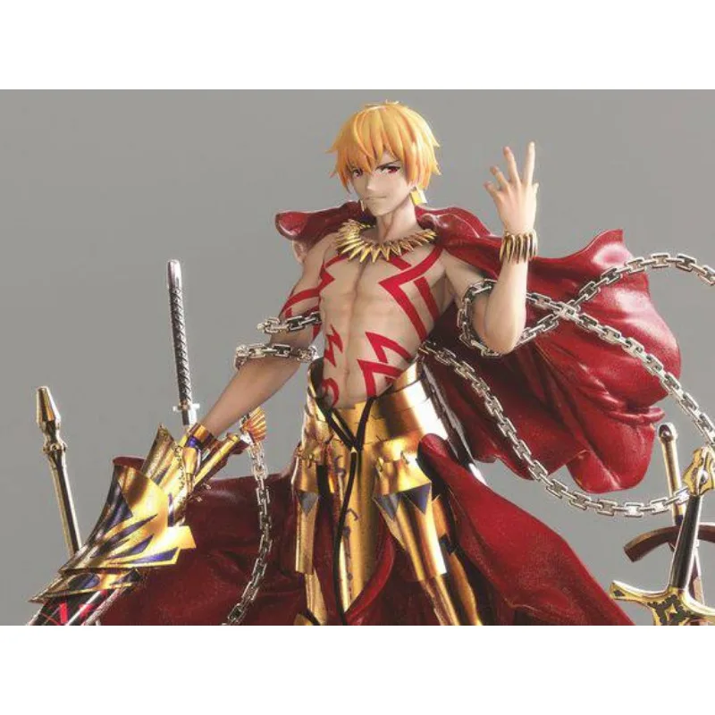 

New Anime GK Gilgamesh Kawaii Figure Resin DIY Assembly White Model Toys Doll Ornament Gifts