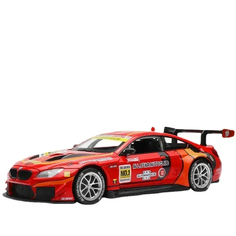 1:24 Bmw M6 Gt3 M4 Bmw Csl Z4 Legering Gegoten Speelgoed Auto Model Geluid En Licht Terugtrekken Kinderspeelgoed Verzamelobjecten Verjaardagscadeau