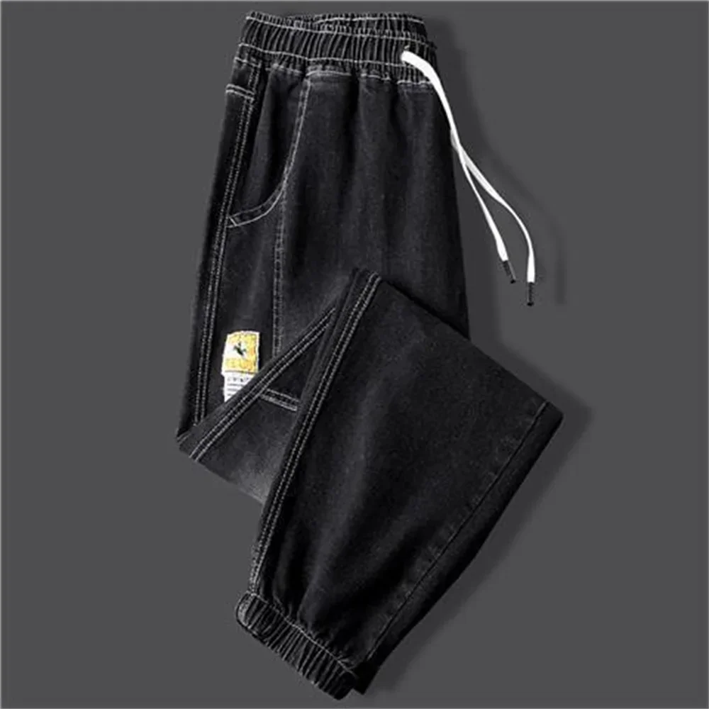 New Men\'s jeans Winter Fleece Jeans Thick Warm Denim Pants Men Streetwear Black Joggers Harem Jean Thermal Trousers pants men