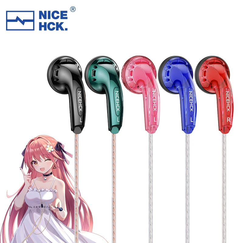 NiceHCK YD30 ABS Shell 3.5mm Microphone Headset 15.4mm Composite Dynamic Earbud Bass Music Sport HIFI Earphone MX500 B70 EB2S