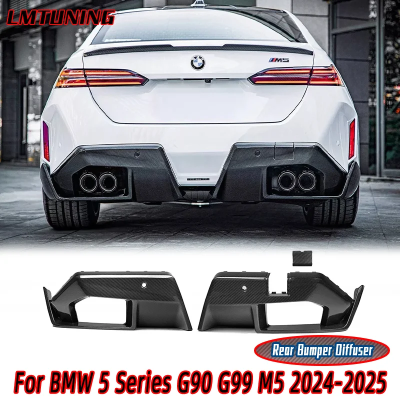 

For BMW 5 Series G90 G99 M5 2024-2025 Upgrade M Performance DRY CARBON Rear diffuser Deflector Cover body kit Accessories