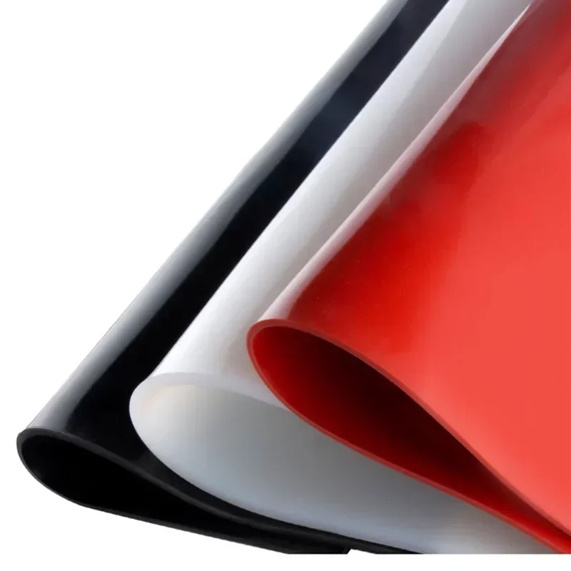 1pcs 1000x3600x2mm Silicone rubber sheet  board Black color Rubber Sheet Mat