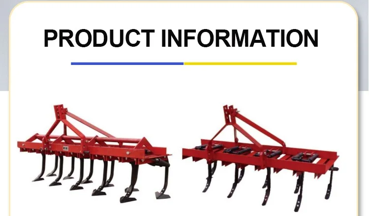 Spring Cultivator/Plough Weeder Deep Cultivator Scarifier/Tractor Suspended Spring Soil Tillage Machinery