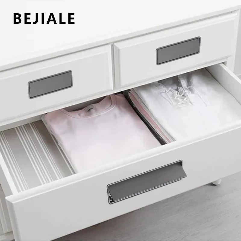 Embedded Hidden Bounce Handle Sliding Door Cupboard Door Handle Closet Drawer Tatami Golden Cabinet Invisible Handle