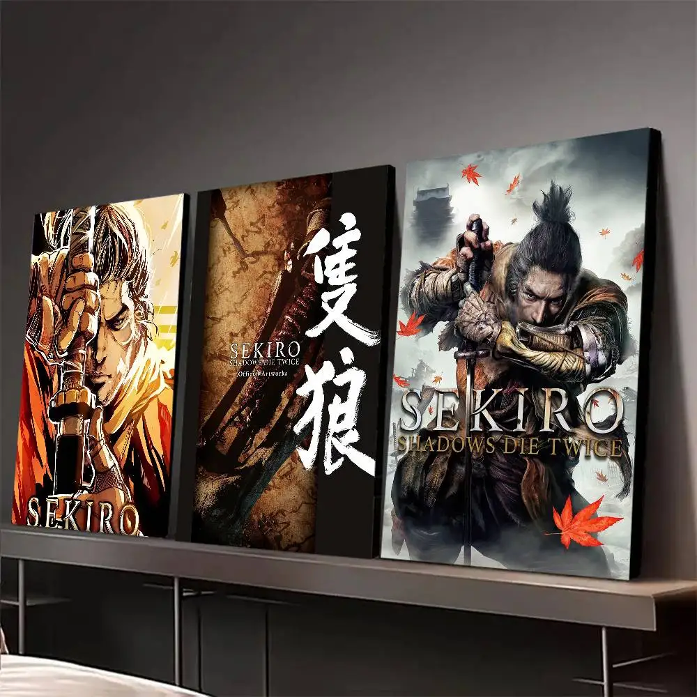 Gmae Sekiro Shadows يموت مرتين ملصق طباعة لغرفة النوم غرفة المعيشة ديكور المنزل اللوحة جدار الفن HD صورة جدارية #6