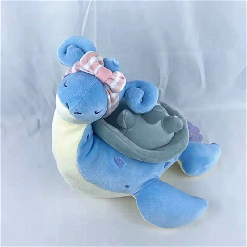 Pokemon bowknot Lapras peluche giocattoli farciti bambola bambola regalo di natale per un amico