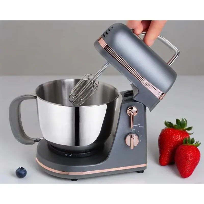 High Quality Home Multifunctional Stainless Steel Electric Food Mixers Standard Dough Machines Mixing Bowl Kitchen Stand Mixer