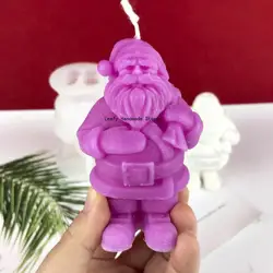 Christmas Santa Silicone Candle Mold Wax Mold DIY Aromatherapy Making Soy Wax  Handmade  Mold