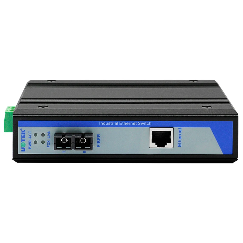 UOTEK 10/100M 1 Port Media Converter RJ-45 Port Switch with Single Model and Multiple Mode Full Half-duplex UT-2571