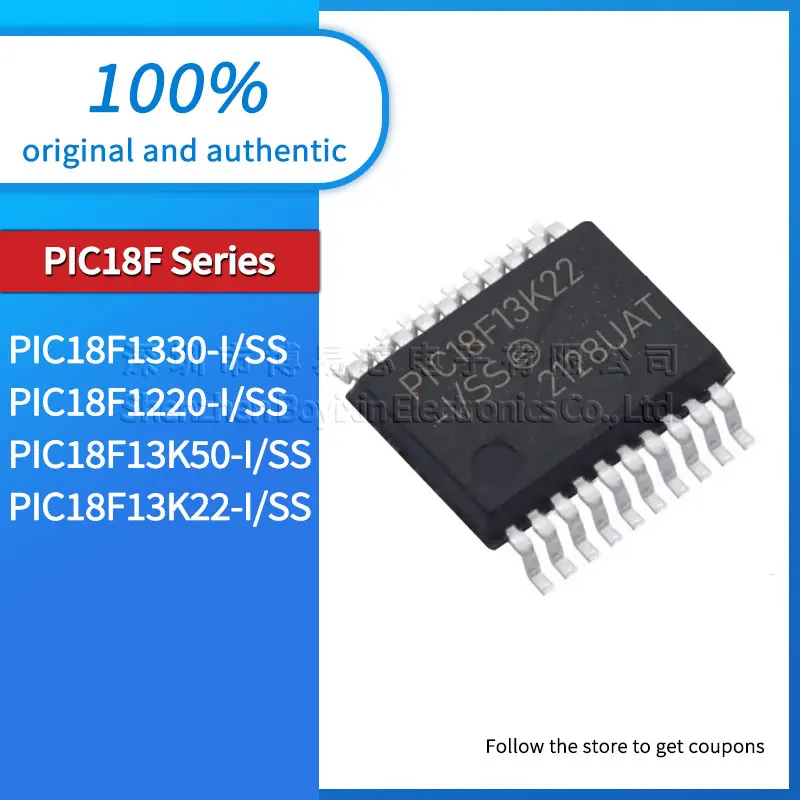 

PIC18F13K22 PIC18F13K50 PIC18F1330 PIC18F1220-I/SS Black casing