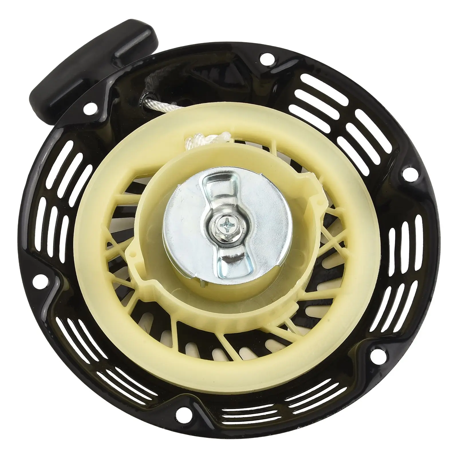 

Стартер ручной для двигателей 5.5-6.5 л.с., запчасть для генераторов и уличного оборудования, надежная фиксация, простая установка