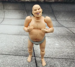 1/12 Fat Body Male  Uncle Movable 6 Inch Figure Big Belly Man 15cmDoll Soldier Flexible Joint Boy 6'' Soldier Action Figure Body
