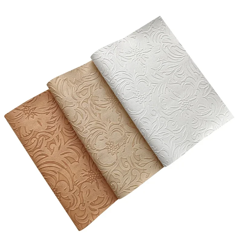 Vintage Carved Embossed Faux Leather Synthetic Leather Fabric Roll For DIY Sewing Bow Sofa Clothing High-Heels Accessories