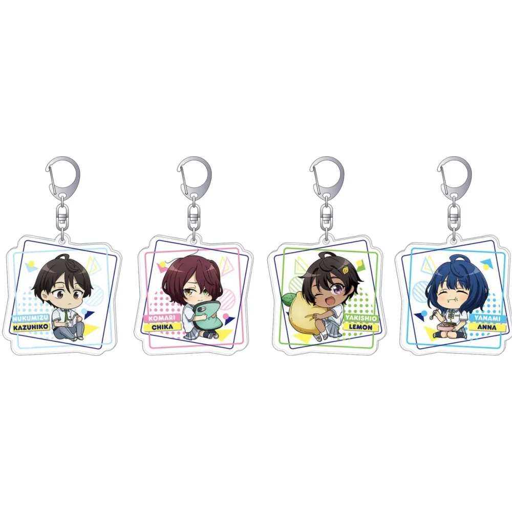 Loen Anime Peripheral Store Too Many Losing Heroines!Anna Yanami Lemon Yakishio Chika Komari Acrylic Keychain Pendant About 6cm