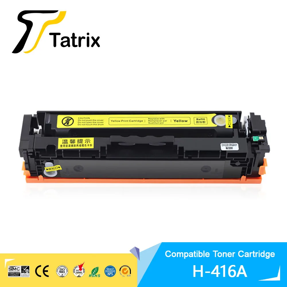 Tatrix 416A W2040A W2041A W2042A W2043A 416X Compatible Laser Color Toner Cartridge for HP LaserJet Pro MFP M479fnw etc. W2040A