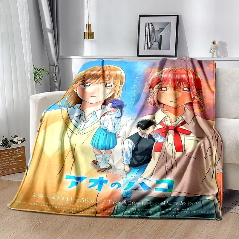 29 Style Blue Box Cartoon Ao No Hako Anime Blanket,Soft Throw Blanket for Home Bedroom Bed Sofa Picnic Travel Office Cover Kids